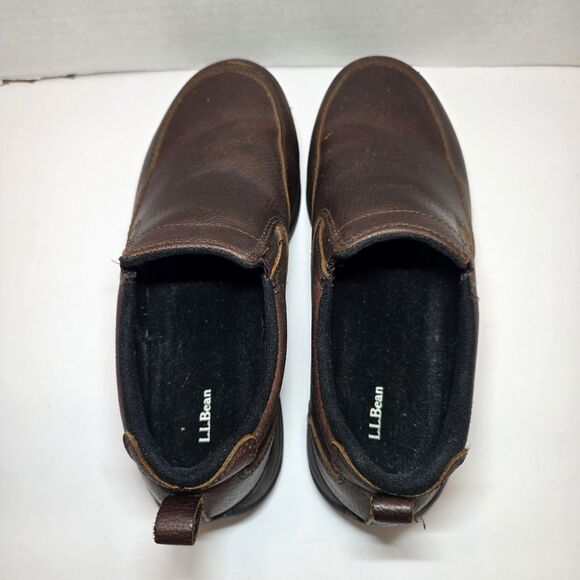 L.L. Bean Comfort Moc II Slip On Men’s 7.5M Brown Leather Shoes 257064 main image 6